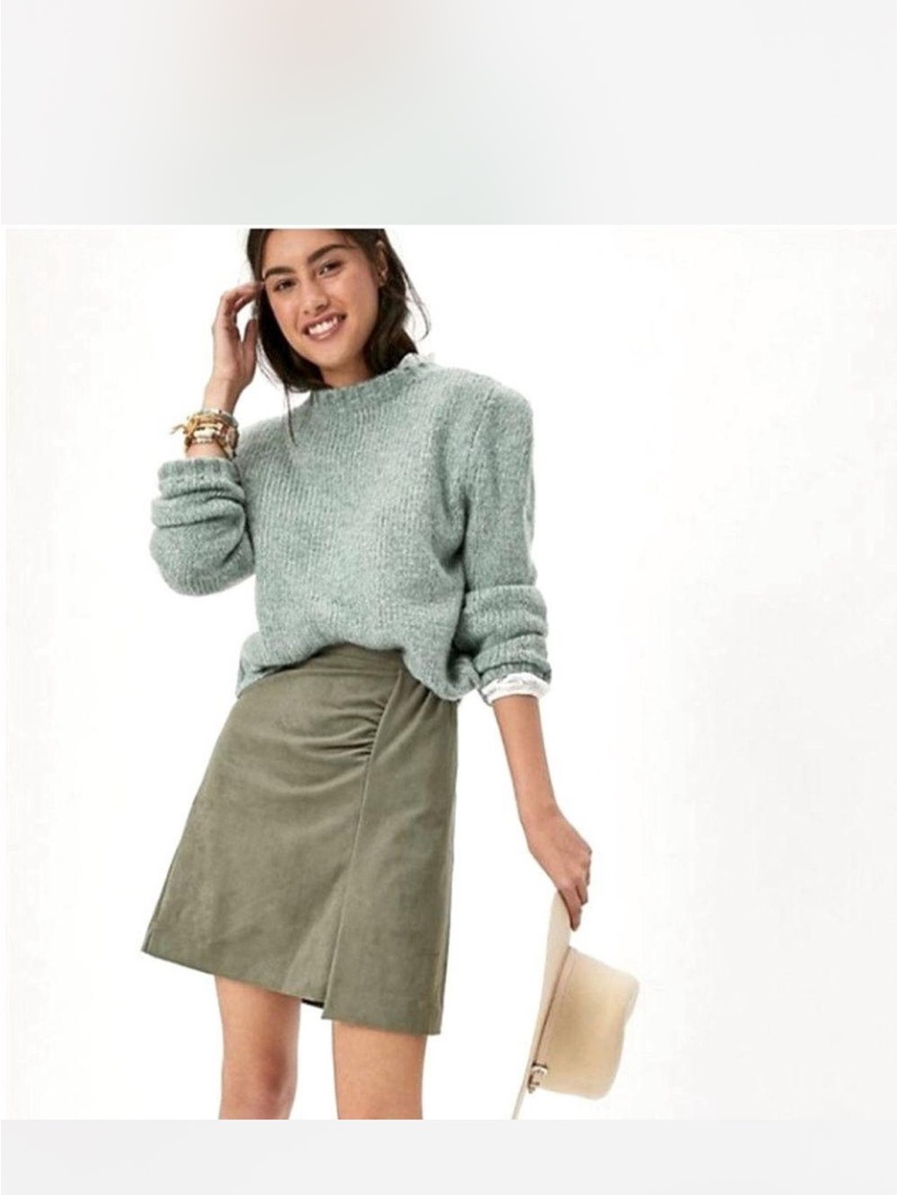 Anthropologie Roxanna sueded mini skirt